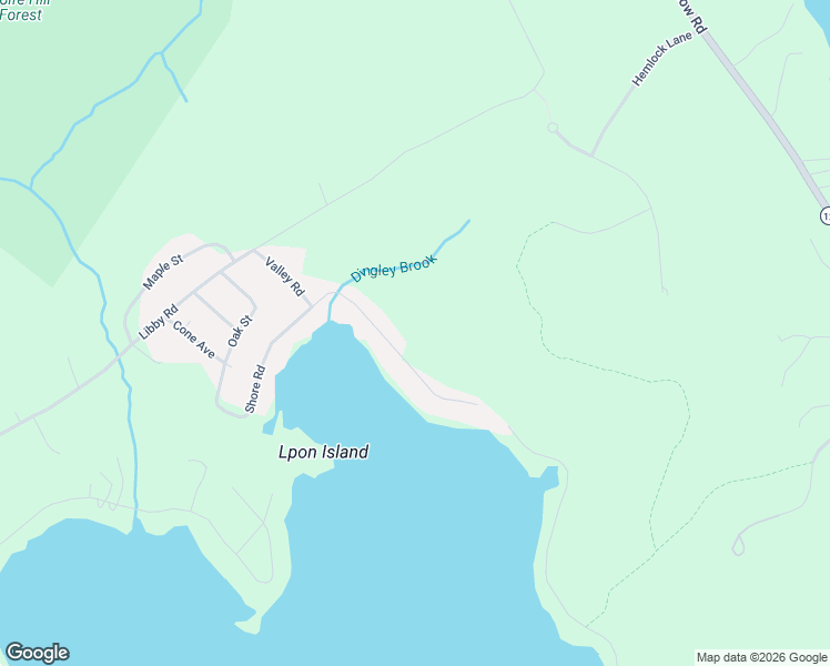 map of restaurants, bars, coffee shops, grocery stores, and more near 10 Shore Road in Raymond