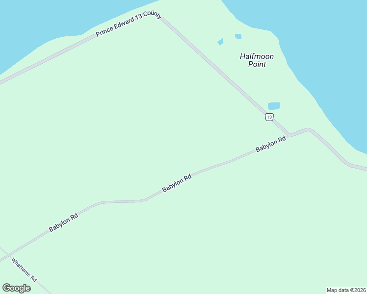 map of restaurants, bars, coffee shops, grocery stores, and more near 945-1377 Babylon Road in Prince Edward