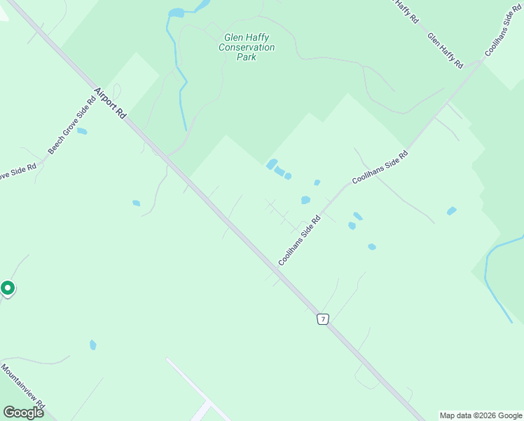 map of restaurants, bars, coffee shops, grocery stores, and more near 12 Glenn Court in Caledon East