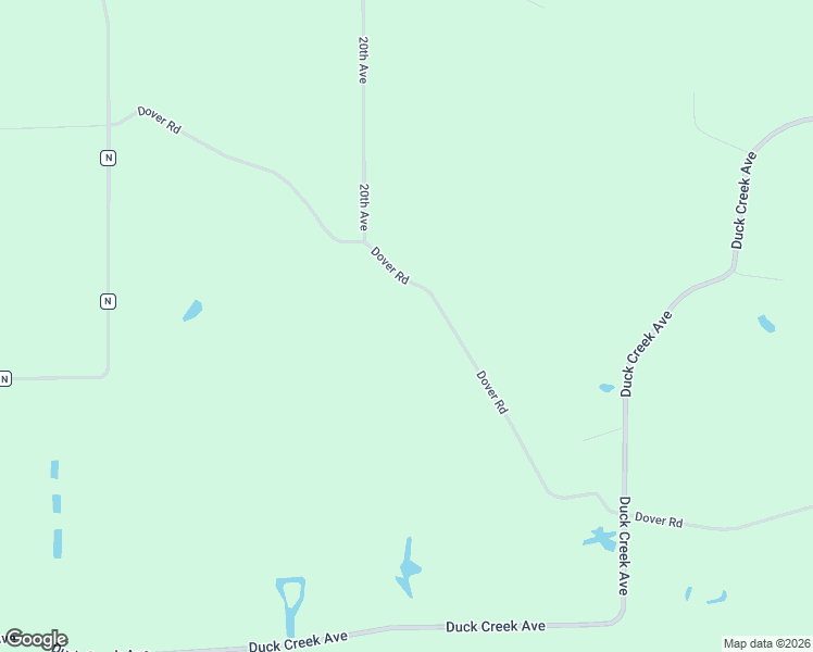 map of restaurants, bars, coffee shops, grocery stores, and more near W1293 Dover Road in Neshkoro