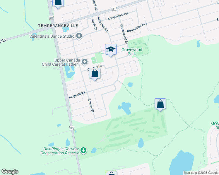 map of restaurants, bars, coffee shops, grocery stores, and more near in Richmond Hill