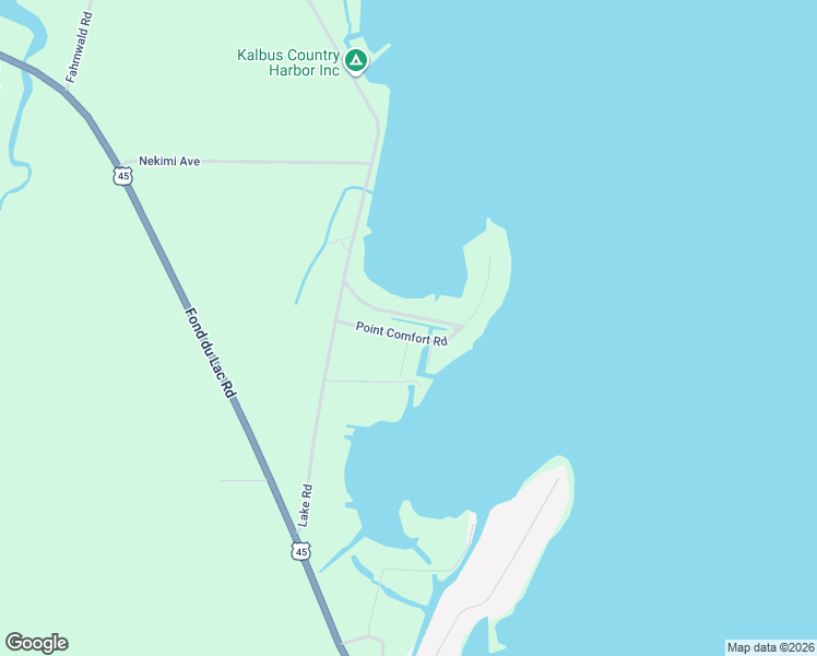 map of restaurants, bars, coffee shops, grocery stores, and more near 2073 Point Comfort Road in Oshkosh