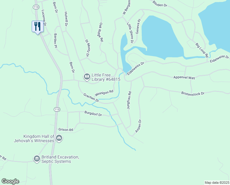 map of restaurants, bars, coffee shops, grocery stores, and more near 13 Winnigon Road in Madison