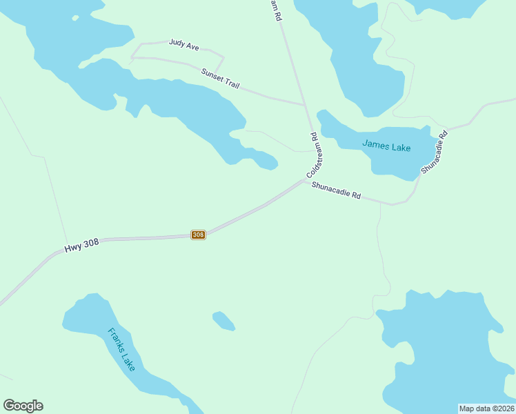 map of restaurants, bars, coffee shops, grocery stores, and more near 3611 Nova Scotia 308 in Carleton