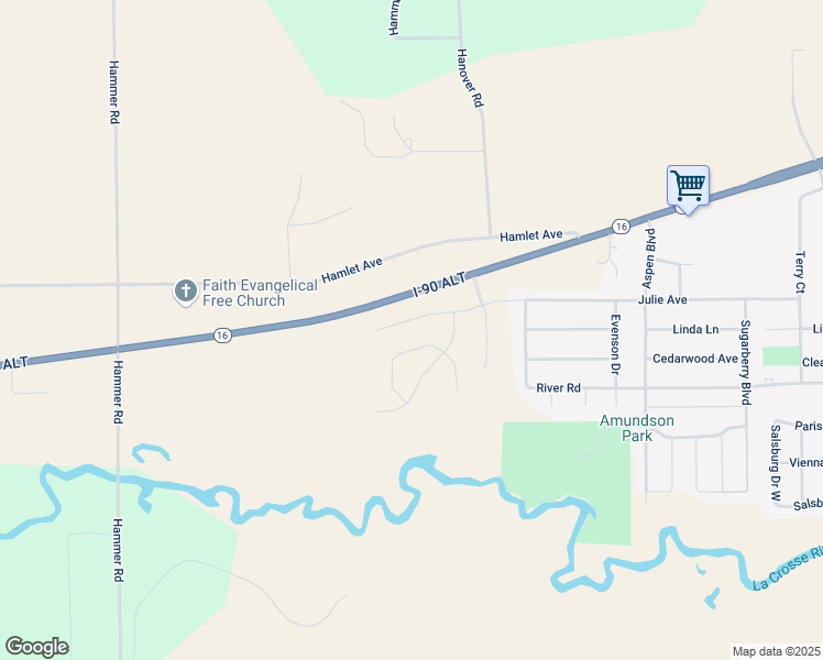 map of restaurants, bars, coffee shops, grocery stores, and more near 2347 Julie Avenue in Sparta