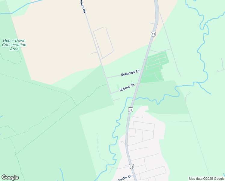 map of restaurants, bars, coffee shops, grocery stores, and more near 38 Robmar Street in Whitby