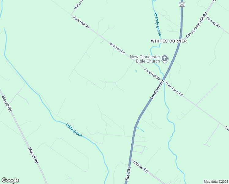 map of restaurants, bars, coffee shops, grocery stores, and more near 51 Winston Way in New Gloucester