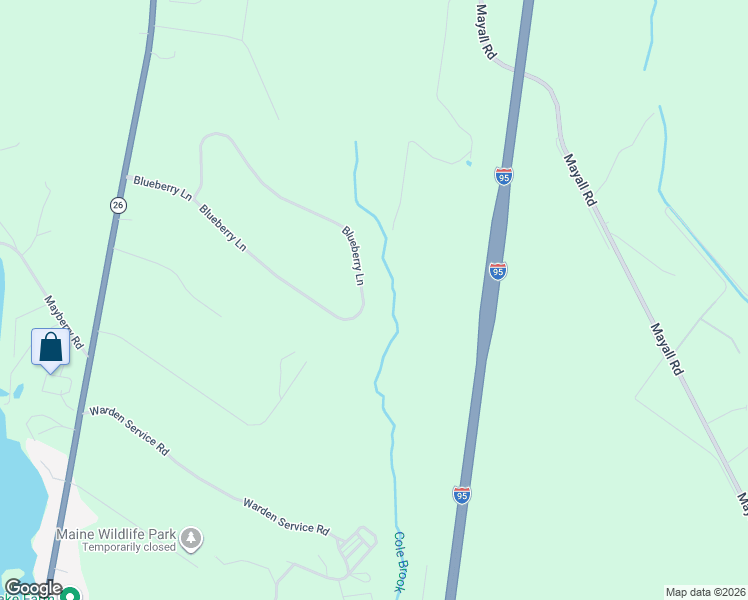 map of restaurants, bars, coffee shops, grocery stores, and more near 72 Blueberry Lane in Gray