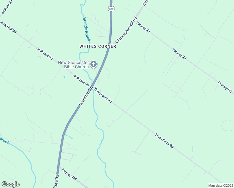 map of restaurants, bars, coffee shops, grocery stores, and more near 15 Anjelica Drive in New Gloucester