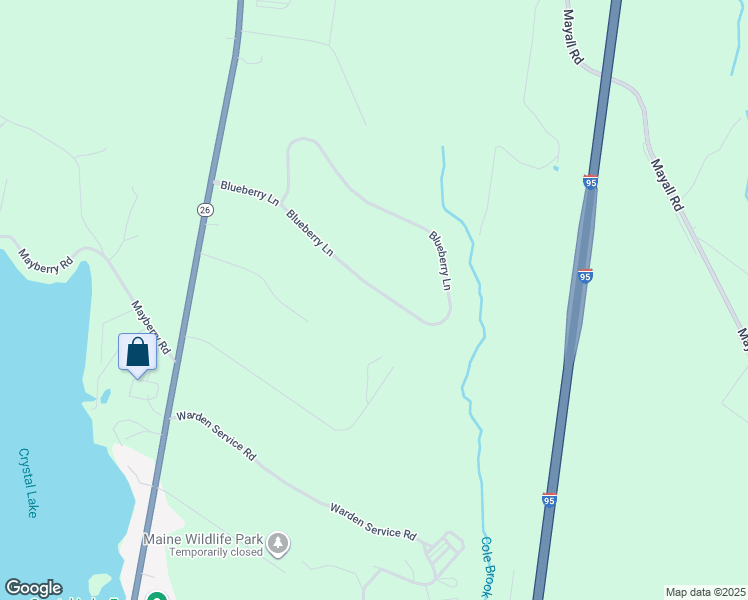 map of restaurants, bars, coffee shops, grocery stores, and more near 48 Blueberry Lane in Gray