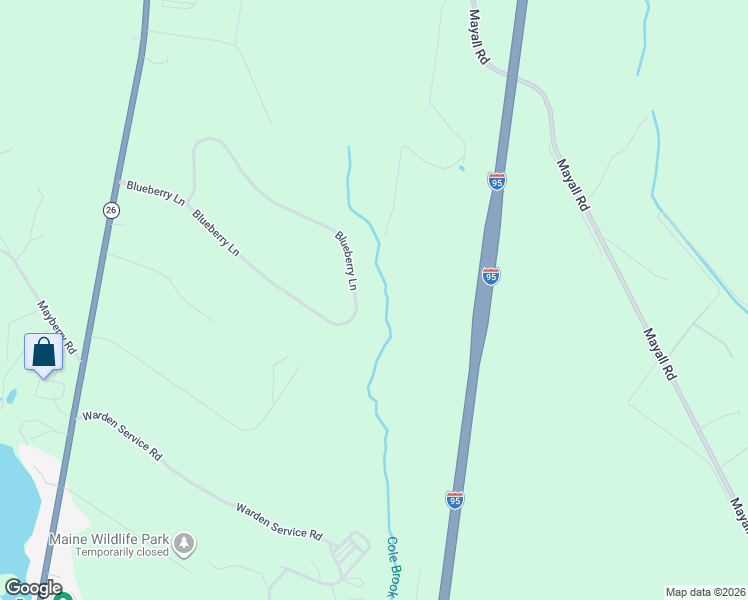 map of restaurants, bars, coffee shops, grocery stores, and more near 72 Blueberry Lane in Gray