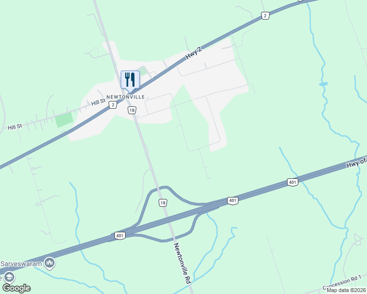 map of restaurants, bars, coffee shops, grocery stores, and more near in Regional Municipality of Durham