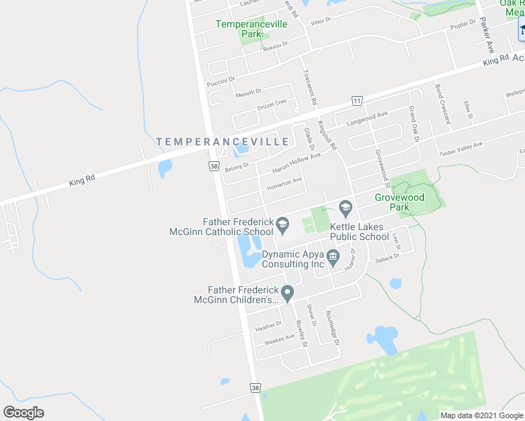 map of restaurants, bars, coffee shops, grocery stores, and more near 84 Pavlova Crescent in Richmond Hill