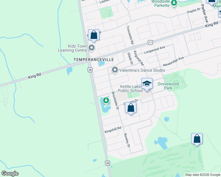 map of restaurants, bars, coffee shops, grocery stores, and more near 84 Pavlova Crescent in Richmond Hill
