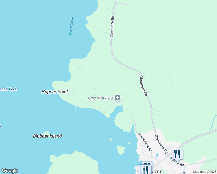 map of restaurants, bars, coffee shops, grocery stores, and more near 123 Horse Point Road in Saint George