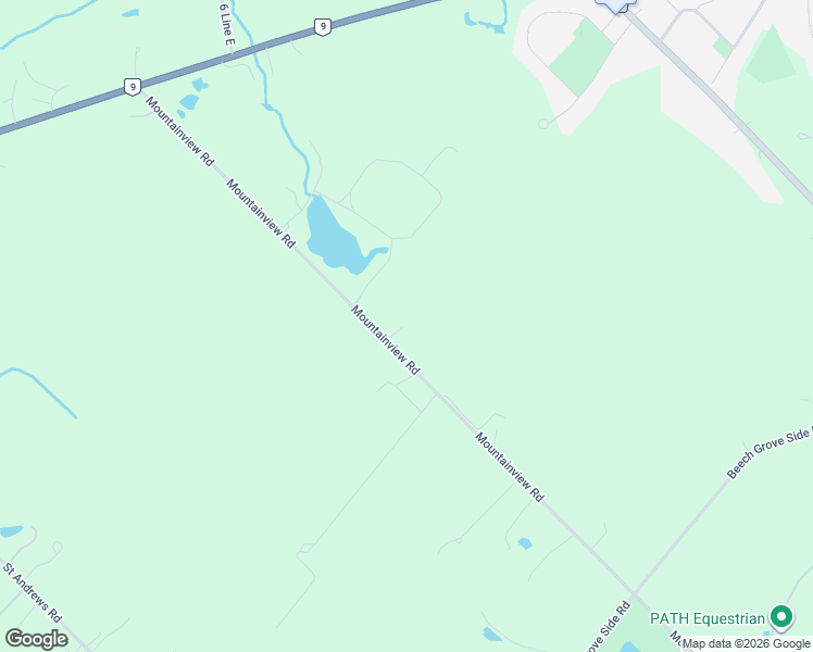 map of restaurants, bars, coffee shops, grocery stores, and more near 19771 Mountainview Road in Caledon East