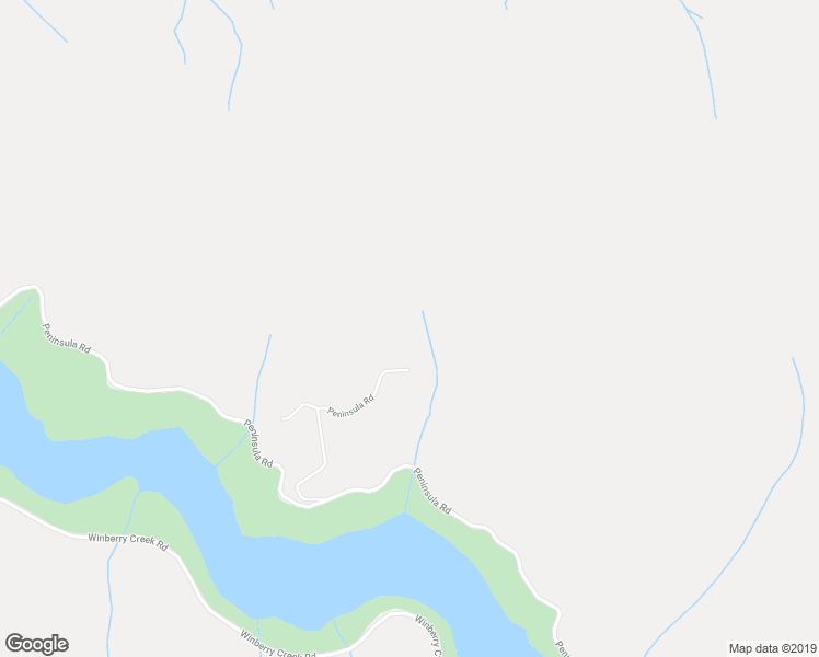 map of restaurants, bars, coffee shops, grocery stores, and more near 83715 Peninsula Road in Fall Creek