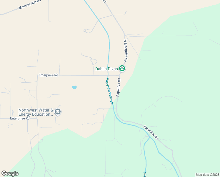map of restaurants, bars, coffee shops, grocery stores, and more near Papenfus Road in Lane County
