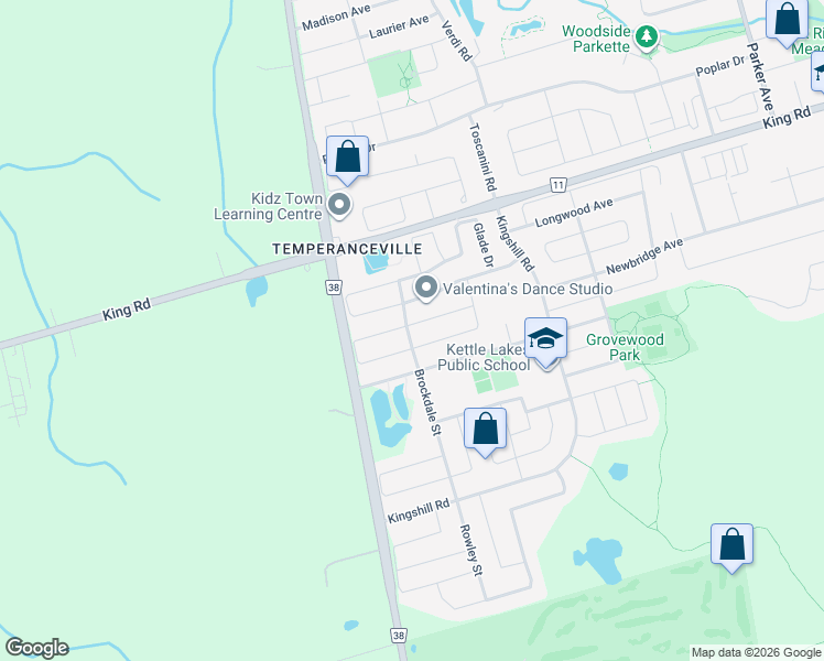 map of restaurants, bars, coffee shops, grocery stores, and more near 1 Homerton Avenue in Richmond Hill