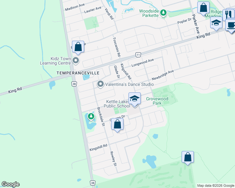 map of restaurants, bars, coffee shops, grocery stores, and more near 37 Linacre Drive in Richmond Hill