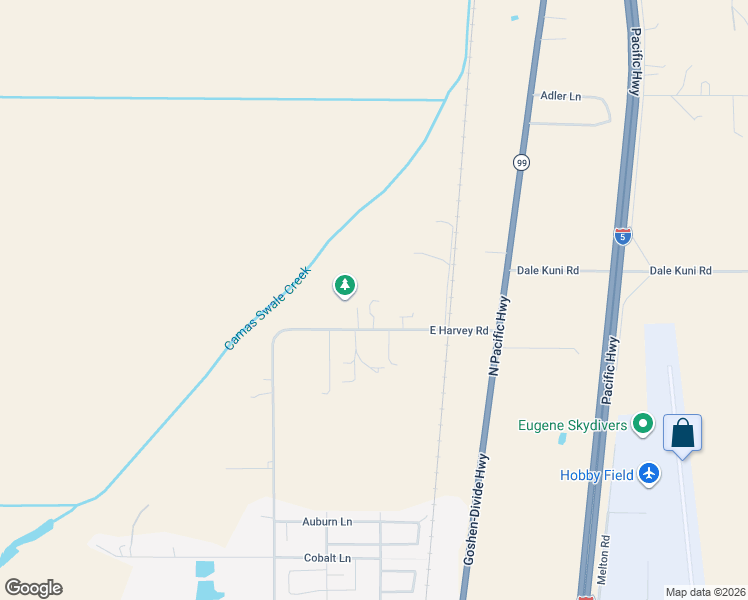 map of restaurants, bars, coffee shops, grocery stores, and more near 33653 Harvey Road North in Creswell