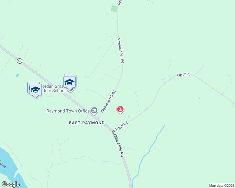 map of restaurants, bars, coffee shops, grocery stores, and more near 23 Raymond Hill Rd in Raymond