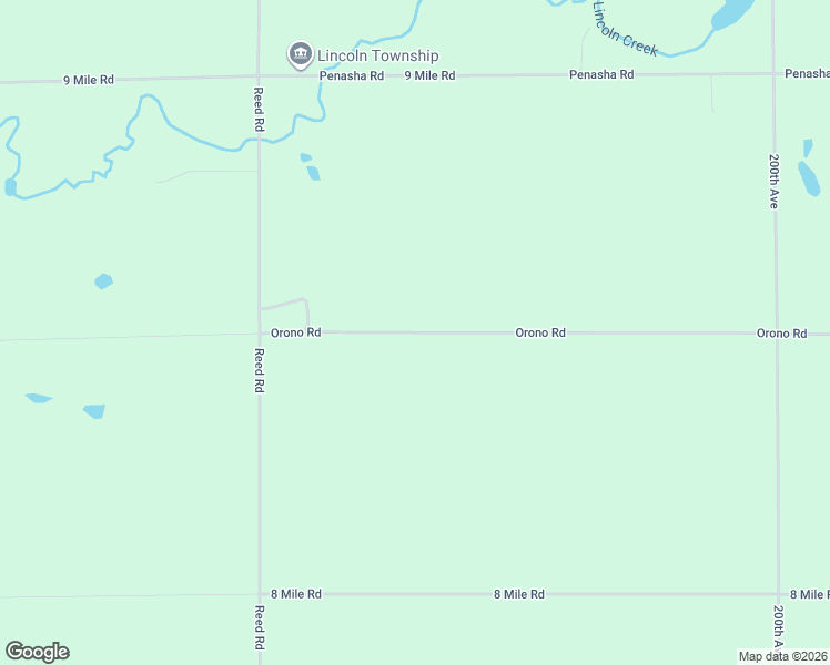 map of restaurants, bars, coffee shops, grocery stores, and more near Orono Road in Reed City