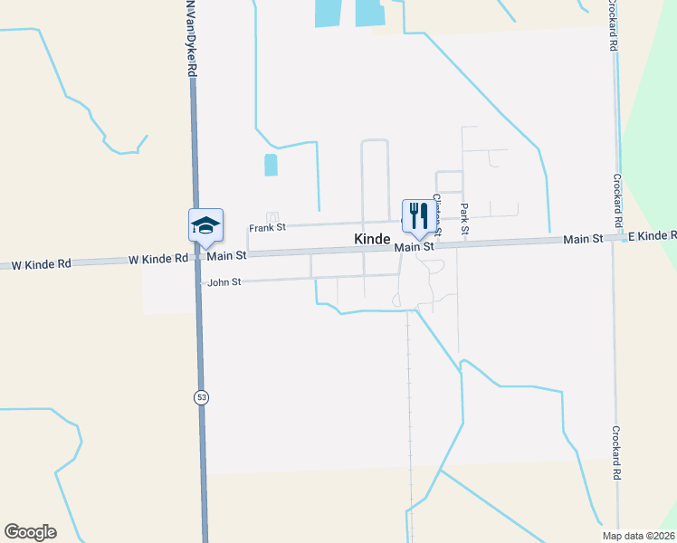 map of restaurants, bars, coffee shops, grocery stores, and more near 178 John Street in Kinde