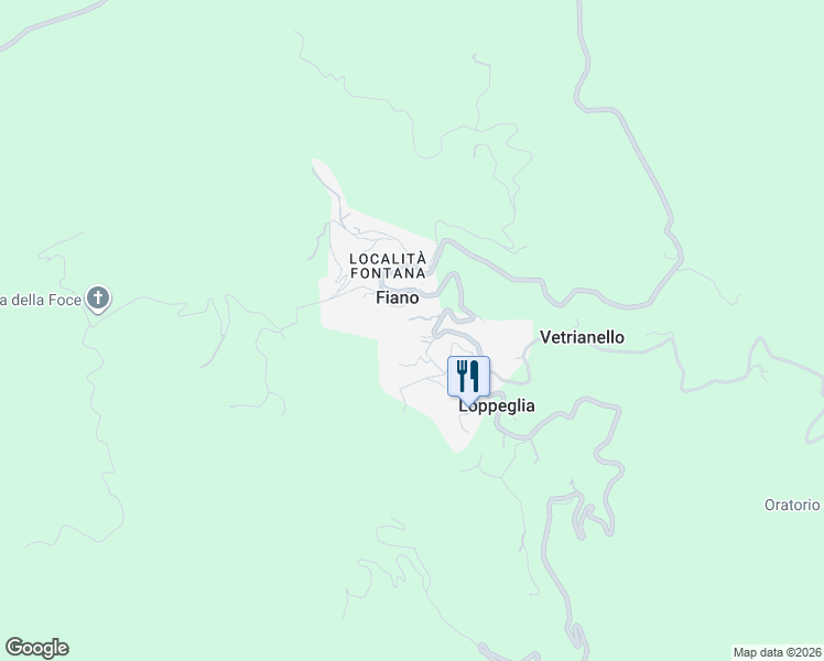 map of restaurants, bars, coffee shops, grocery stores, and more near 9 Via Don Aldo Mei in Loppeglia