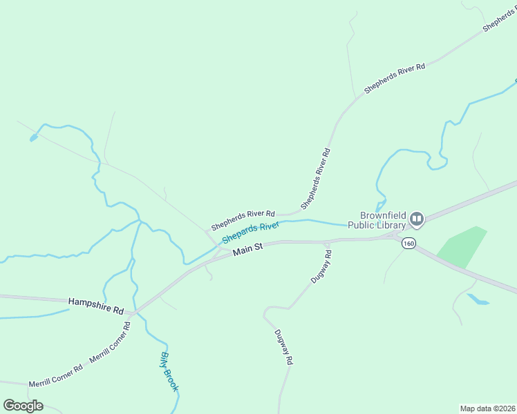 map of restaurants, bars, coffee shops, grocery stores, and more near 49 Shephards River Road in Brownfield