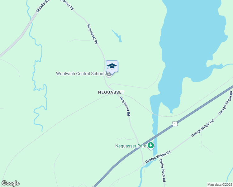 map of restaurants, bars, coffee shops, grocery stores, and more near 137 Nequasset Road in Woolwich