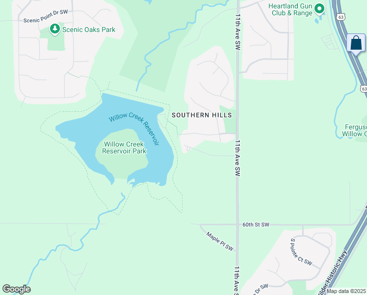 map of restaurants, bars, coffee shops, grocery stores, and more near 5721 11th Avenue Southwest in Rochester