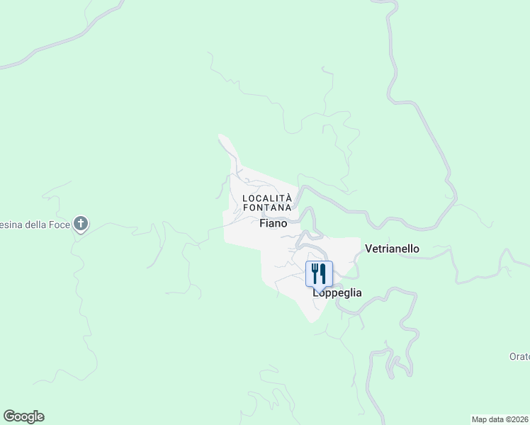 map of restaurants, bars, coffee shops, grocery stores, and more near 9 Via Don Aldo Mei in Loppeglia-fiano