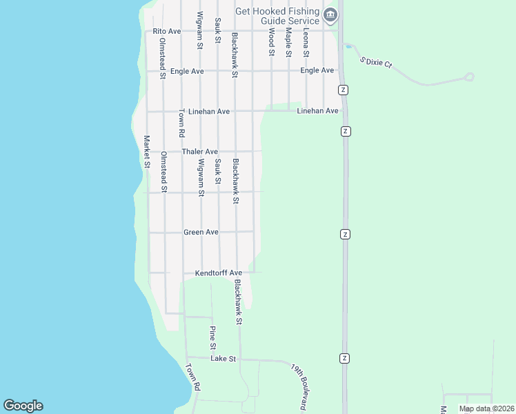 map of restaurants, bars, coffee shops, grocery stores, and more near 1930 Werner Road in Friendship