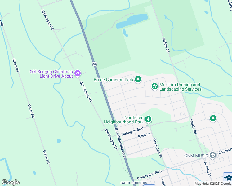 map of restaurants, bars, coffee shops, grocery stores, and more near 70 Henry Smith Ave in Bowmanville