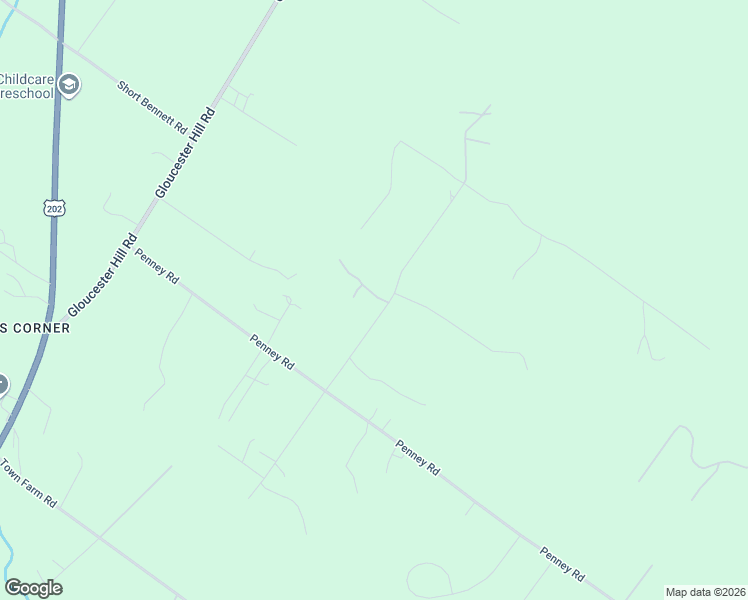 map of restaurants, bars, coffee shops, grocery stores, and more near 60 McIntire Road in New Gloucester