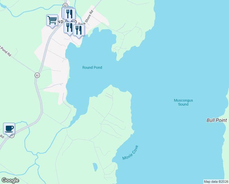 map of restaurants, bars, coffee shops, grocery stores, and more near 22 Southern Point Road in Bristol