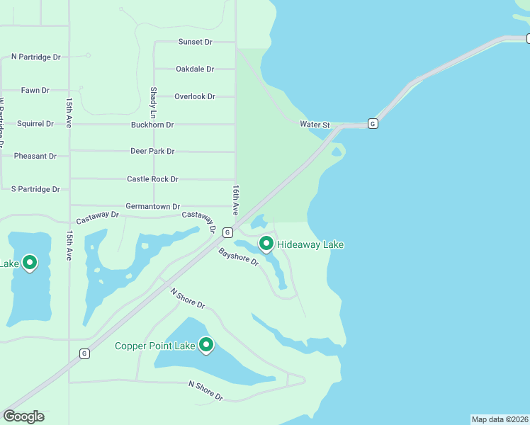 map of restaurants, bars, coffee shops, grocery stores, and more near N8195 Bailey's Boulevard in New Lisbon