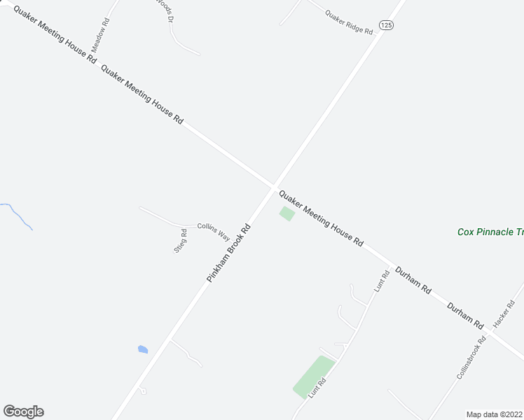 map of restaurants, bars, coffee shops, grocery stores, and more near 960 Pinkham Brook Road in Durham