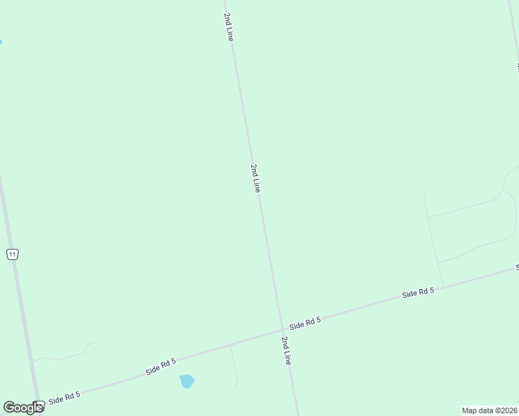 map of restaurants, bars, coffee shops, grocery stores, and more near 513370 2nd Line in Amaranth