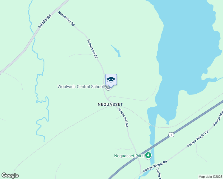 map of restaurants, bars, coffee shops, grocery stores, and more near 137 Nequasset Road in Woolwich