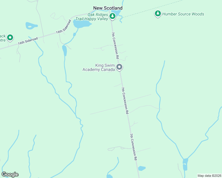 map of restaurants, bars, coffee shops, grocery stores, and more near 14295 7th Concession Road in York Regional Municipality