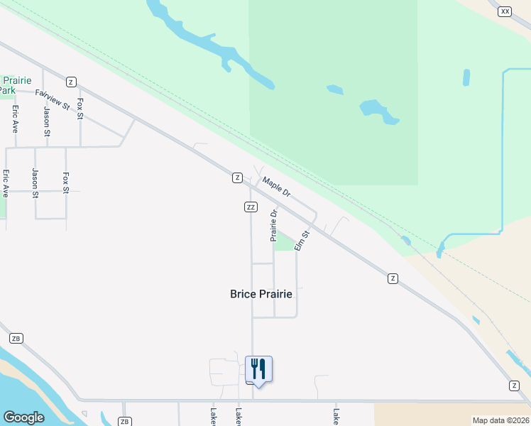 map of restaurants, bars, coffee shops, grocery stores, and more near W7868 County Road Z in Onalaska