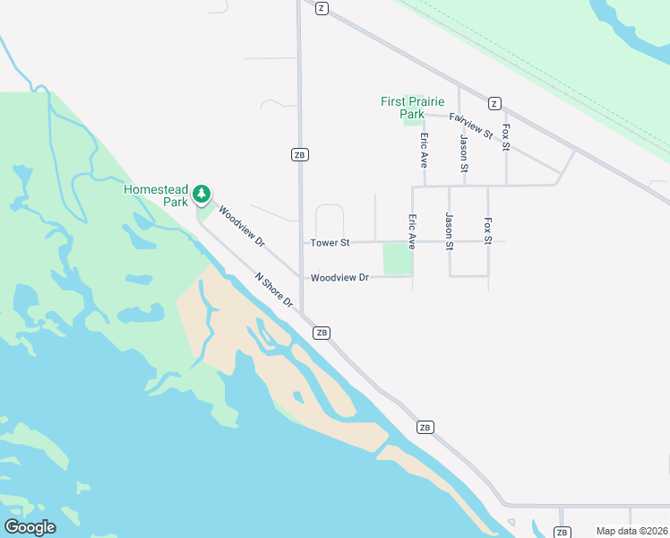 map of restaurants, bars, coffee shops, grocery stores, and more near W8253 Tower Street in Onalaska