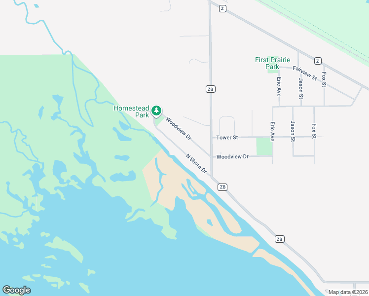 map of restaurants, bars, coffee shops, grocery stores, and more near W8368 North Shore Drive in Onalaska