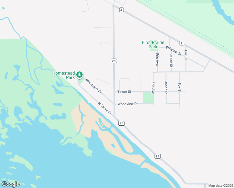 map of restaurants, bars, coffee shops, grocery stores, and more near W8293 Tower Street in Onalaska