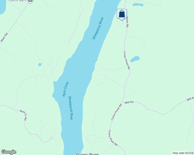 map of restaurants, bars, coffee shops, grocery stores, and more near 36 Webb Road in Edgecomb