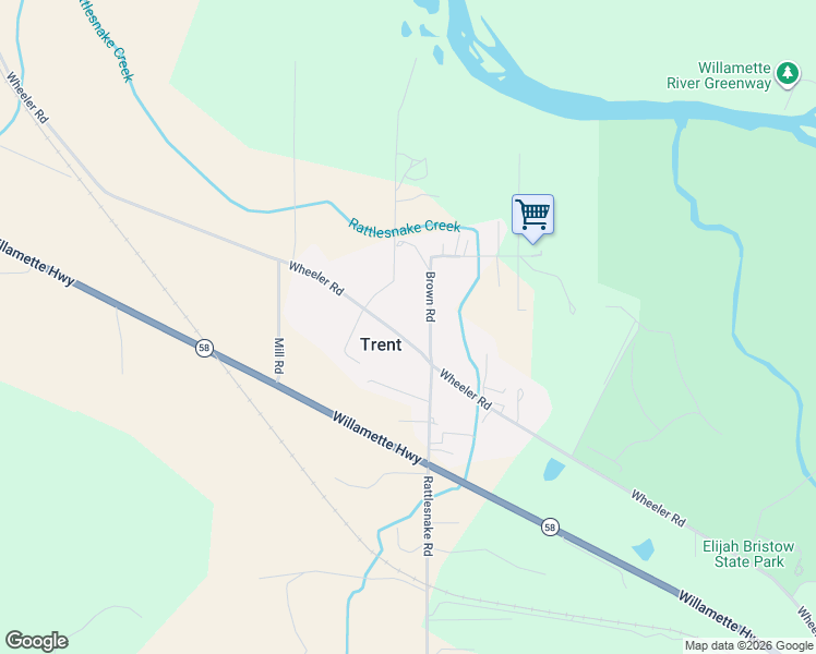 map of restaurants, bars, coffee shops, grocery stores, and more near 83894 Brown Road in Dexter