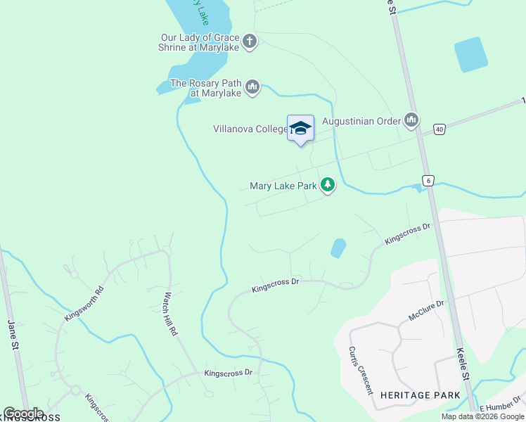 map of restaurants, bars, coffee shops, grocery stores, and more near 150 Elmers Lane in King