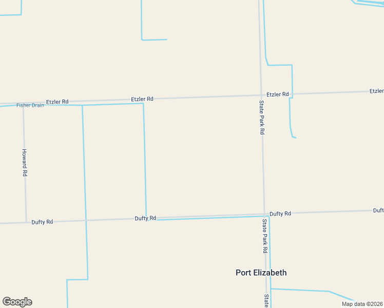 map of restaurants, bars, coffee shops, grocery stores, and more near 5500-5520 Etzler Road in Caseville